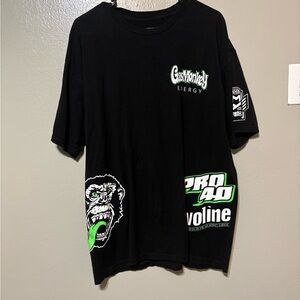 Gas Monkey Energy Men’s Short Sleeve Graphic Tee - Black/Green Size XL